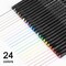 24 Colors 0.4mm Fineliner Color Pen Set Fine Point Markers Drawing Pens